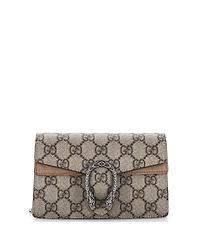 Pre-Owned Gucci Super Mini Dionysus Bag Gg Coated Canvas