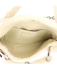 Pre-Owned Gucci Medium Horsebit Chain Shoulder Bag Shearling