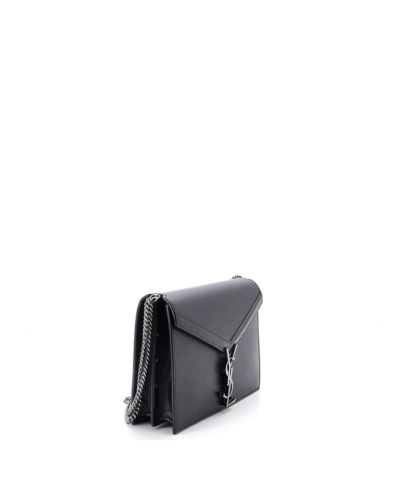 Pre-Owned Saint Laurent Small Cassandra Chain Shoulder Bag Leather