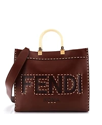 Pre-Owned Fendi Medium Sunshine Shopper Tote Leather