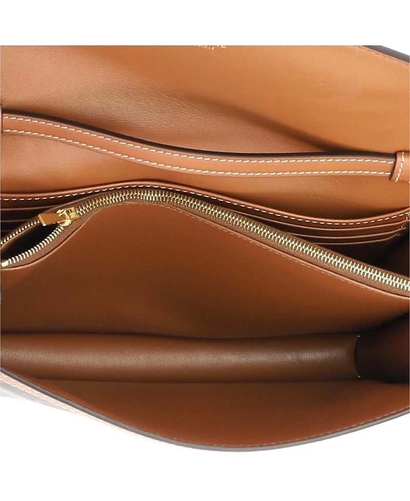 Pre-Owned Celine Enveloppe Wallet on Strap Triomphe Coated Canvas