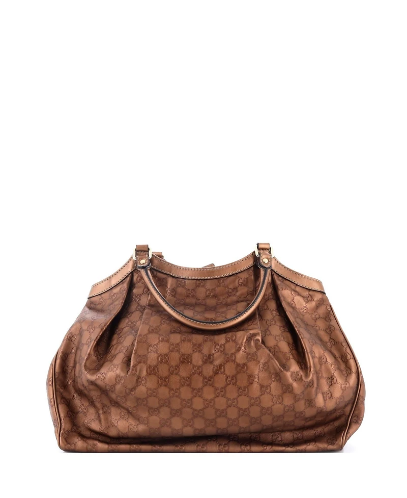 Pre-Owned Gucci Large Sukey Tote Guccissima Leather