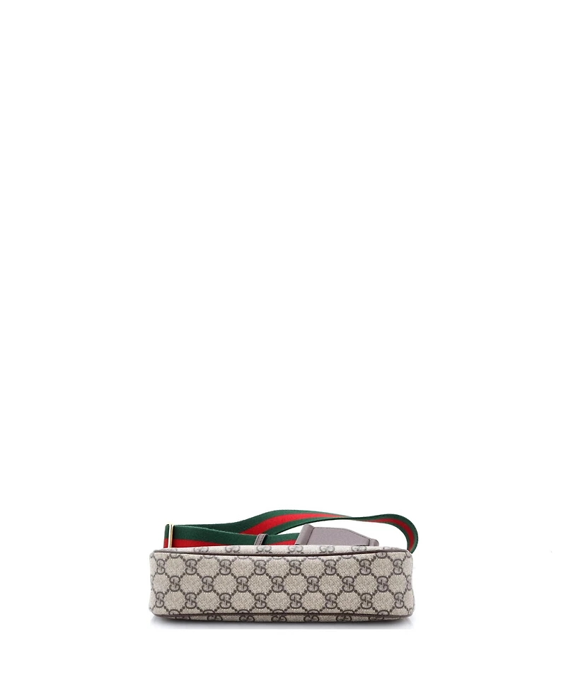 Pre-Owned Gucci Small Ophidia Charm Shoulder Bag Gg Coated Canvas
