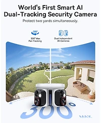 Baseus X1 Pro Outdoor Solar Dual-Camera Security Camera