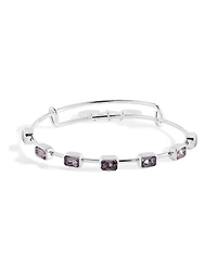 Alex and Ani June Birthstone Emerald Cut Bangle