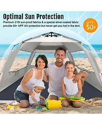 Aofar Pop Up Beach Tent Sun Shade Shelter Uv Protection