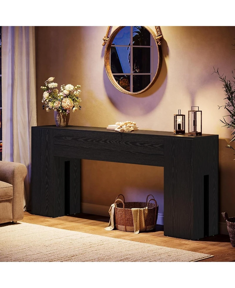 Tribesigns 71-Inch Long Console Table, Farmhouse Sofa