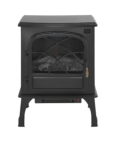 Slickblue 25.5in Electric Fireplace Stove Heater 1500W with Remote and Timer
