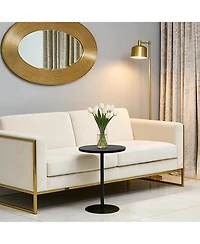 Flynama 2-Piece Nesting Round Tables, Concentric Circle Top