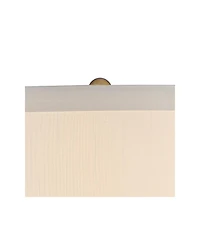 Possini Euro Design Karen Modern Table Lamp with Clear Square Riser 37 1/2" Tall Dark Glass Fabric Drum Shade for Bedroom Living Room