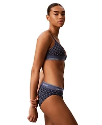 Calvin Klein Regular Icon Cotton-Modal-Blend Limited Edition Triangle Bra, QF9157