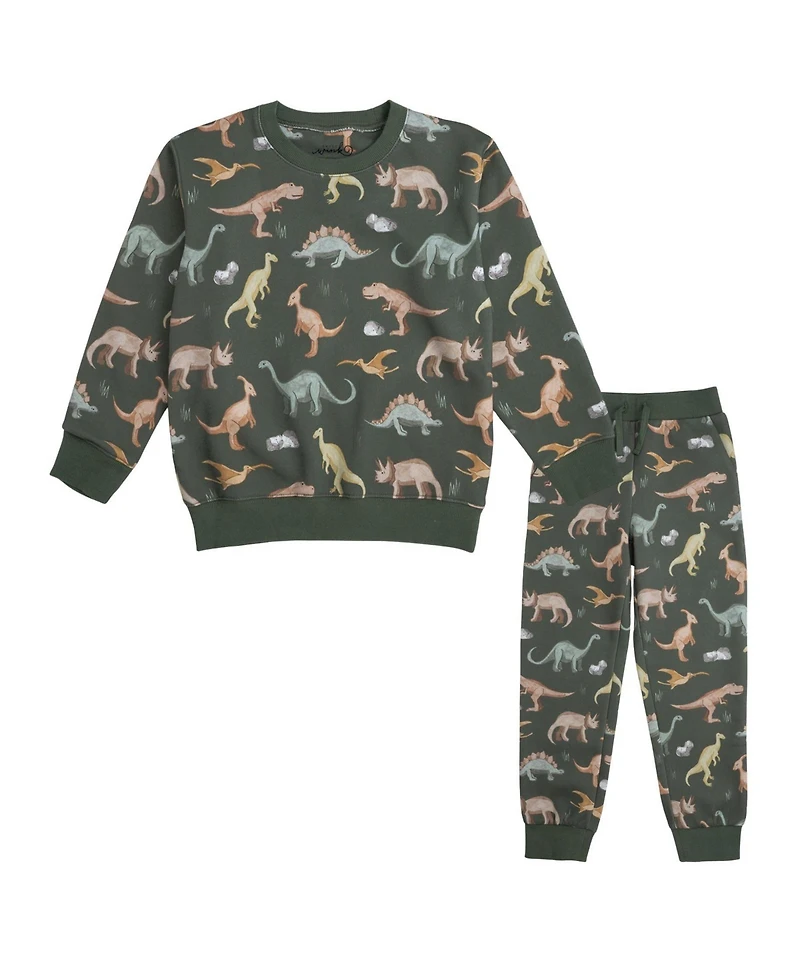 Sweet Wink Baby Boys Dinosaurs Rock Sweatshirt and Jogger Set