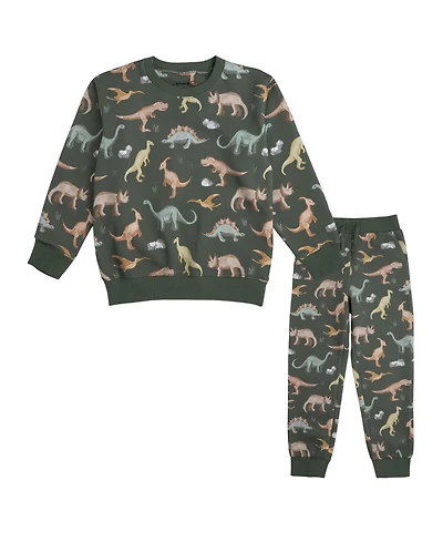 Sweet Wink Baby Boys Dinosaurs Rock Sweatshirt and Jogger Set