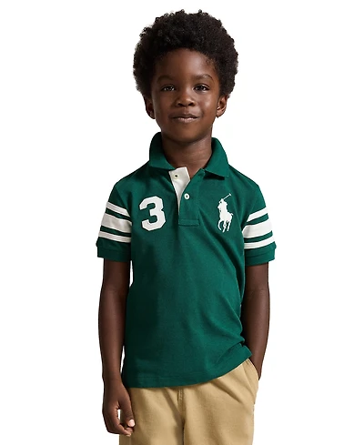 Polo Ralph Lauren Boys' 2T-7 Big Pony Cotton Mesh Shirt