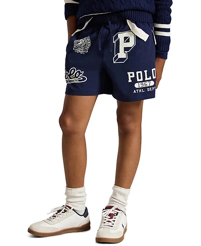 Polo Ralph Lauren Boys' 8-20 Cotton Jersey Graphic Shorts