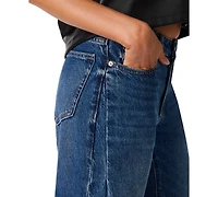 Steve Madden Women's Mid-Rise Wide-Leg Flare Jeans