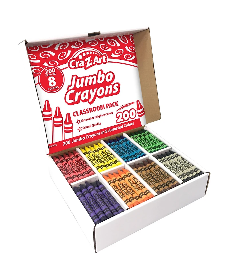 Cra-z-Art Classroom Pack: Jumbo Crayons - 200pieces