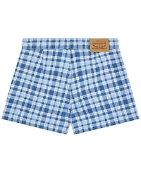 Levi's Girls' 7-16 Side Bow Plaid Skort