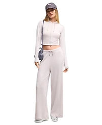 Puma Women's Essentials Ribbed Wide-Leg Pants
