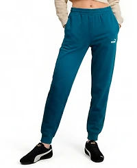 Puma Women's Ess No. 1 Logo Fleece Relaxed-Fit Pull-On Sweatpants