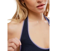Free People Women's Sweet Point Seamless Halter Scoop Neck Bralette