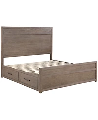 Adler King Plywood Modern Storage Bed, Macy's Exclusive