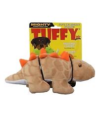 Mighty Dinosaur Stegosaurus 2 Pack, Durable Plush Squeaky Dog Toy