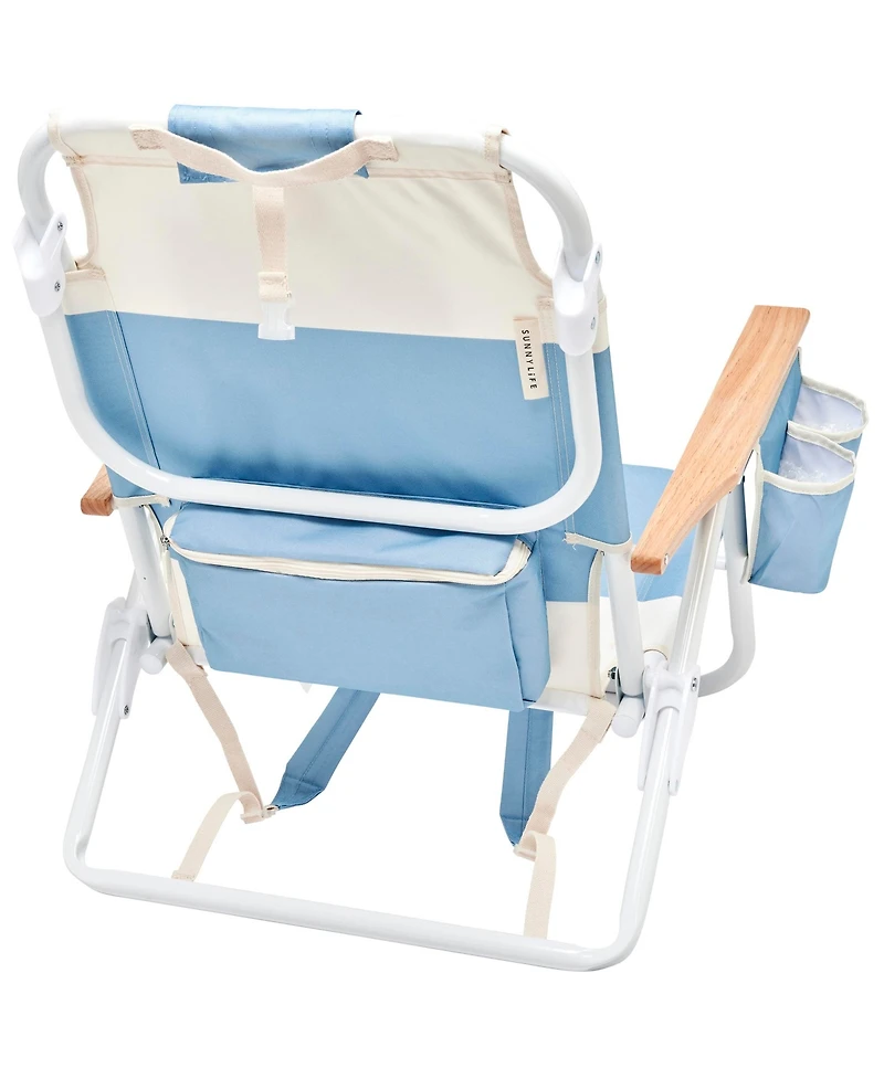 SUNNYLiFE Deluxe Beach Chair: La Mer Med Block