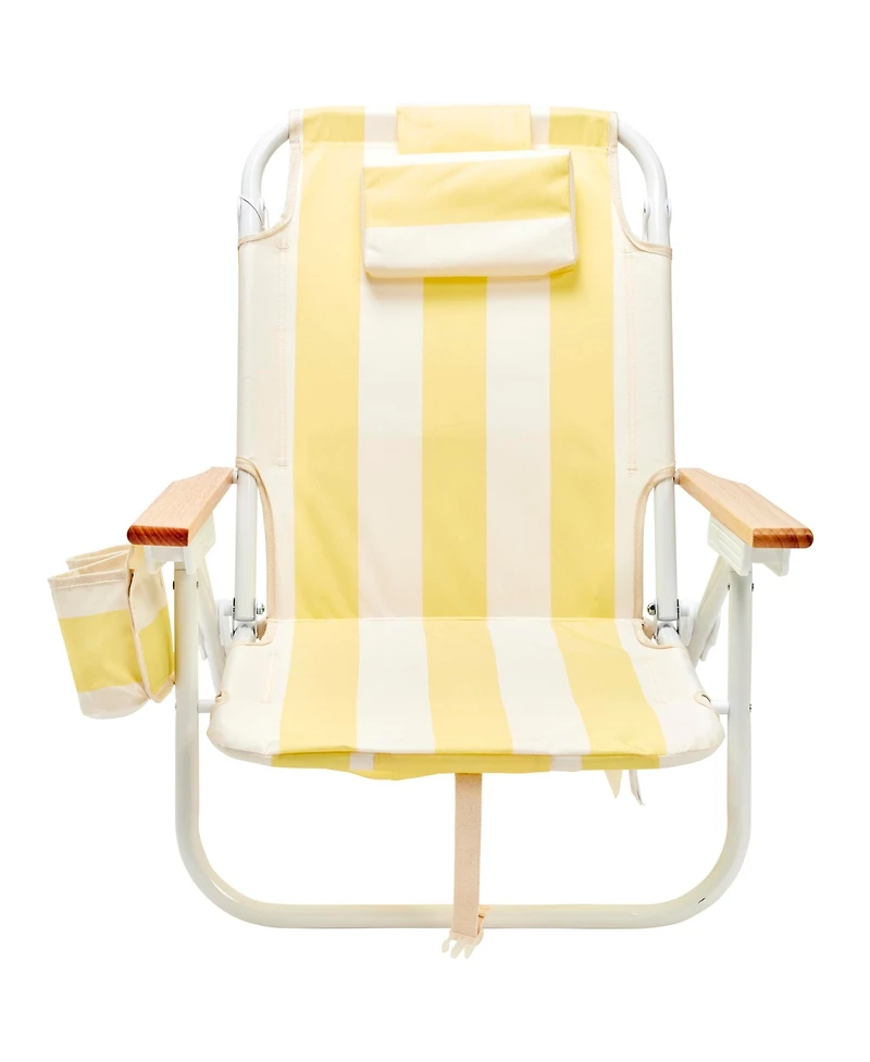 SUNNYLiFE Deluxe Beach Chair: La Mer Limon Stripe