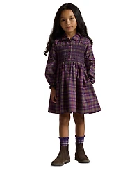 Polo Ralph Lauren Girls' 2T-6X Floral Cotton Poplin Shirt Dress