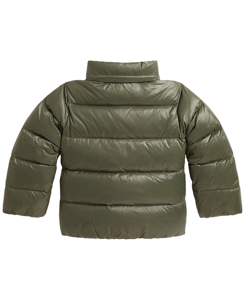 Polo Ralph Lauren Girls' 2T-6X Glossy Down Hooded Jacket