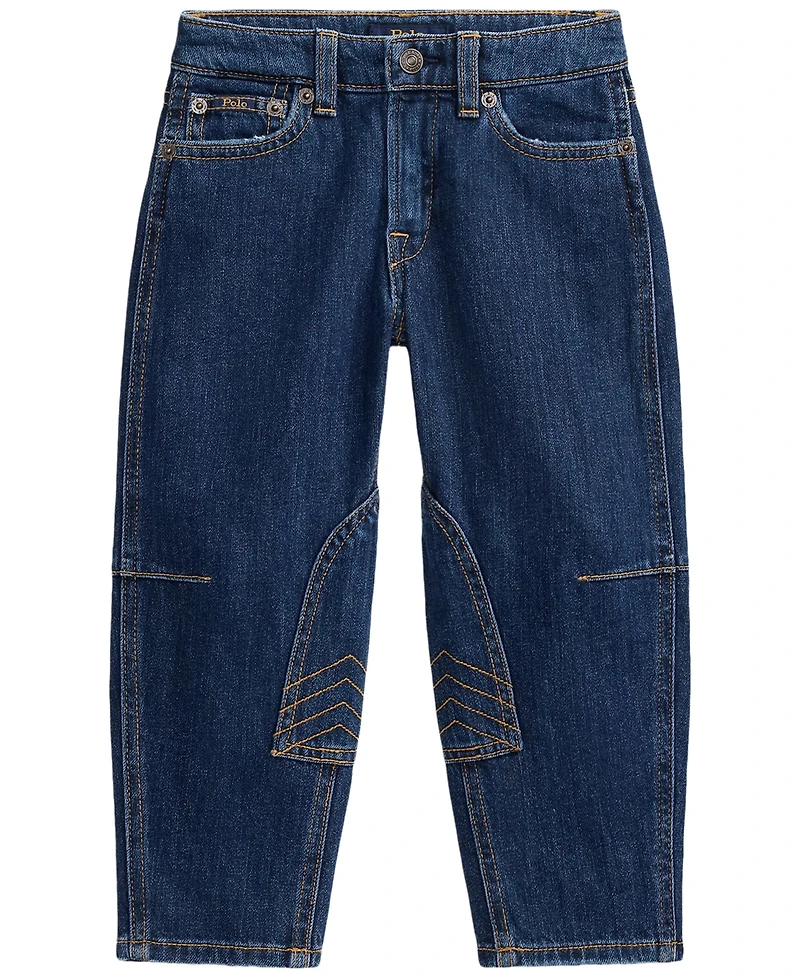 Polo Ralph Lauren Girls' 2T-6X Curved Tapered Cotton Denim Jeans