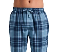 Perry Ellis Portfolio Men's Flannel Plaid Drawstring Waist Sleep Pants