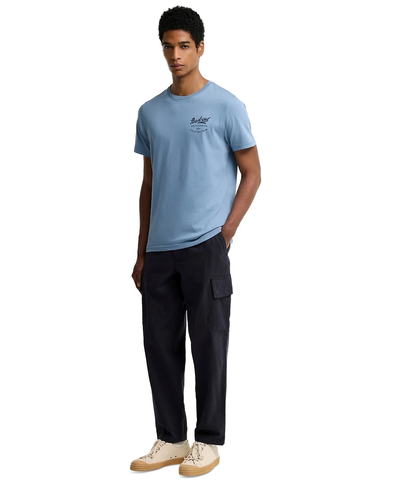 Barbour Men's Crewneck Script Logo T-Shirt