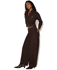 Steve Madden Women's Tribeca High-Waisted Wide-Leg Jeans