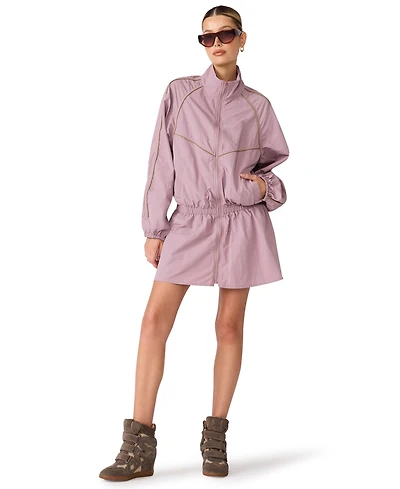 Steve Madden Women's Long-Sleeve Mock Neck Mini Dress