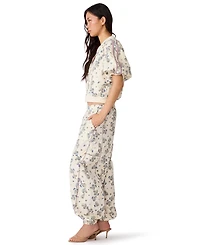 Steve Madden Women's Lyonie Cropped Floral-Print Lightweight Jacket
