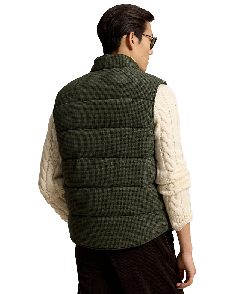Polo Ralph Lauren Men's Houndstooth Regular-Fit Estate-Rib Vest