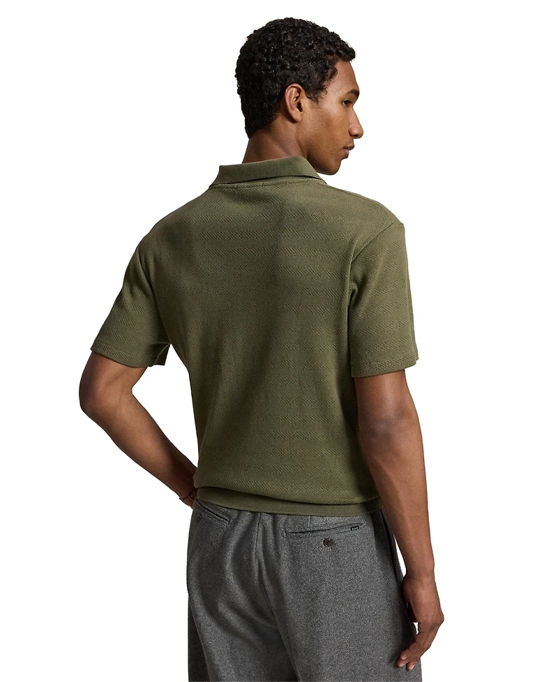 Polo Ralph Lauren Men's Pointelle-Ribbed Regular-Fit Shirt
