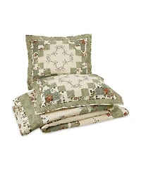 Modern Heirloom Olivia Embroidered 3-Piece Quilt Set
