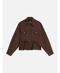 Scotch & Soda Women's Fitted Lyocell Trucker Jacket