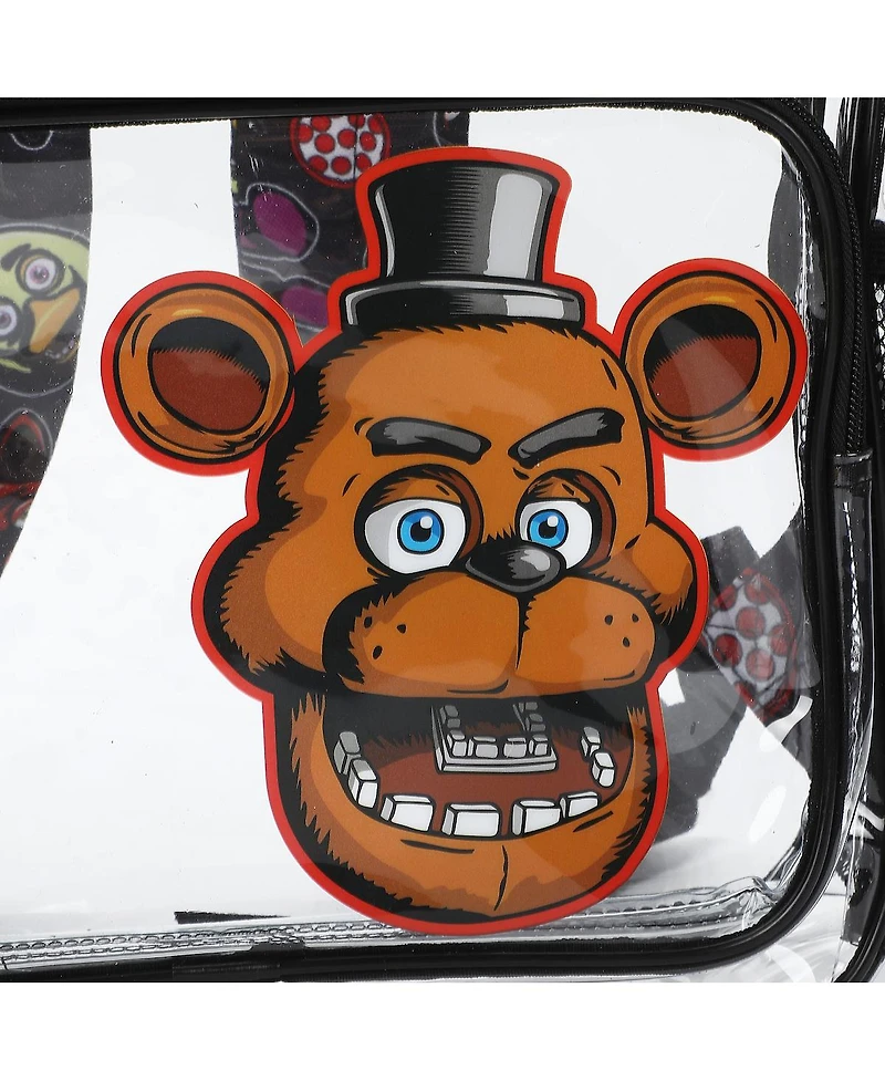 Five Nights at Freddy's Freddy Fazbear 16" Clear Backpack For School And Travel