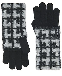 Calvin Klein Women's Grid Knit Gloves