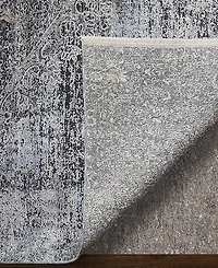 Feizy Sarrant R3963 Charcoal 2'8" x 12' Runner Rug