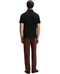 Boss by Hugo x Aston Martin Men'sCotton Mercerized Cotton Jacquard Regular-Fit Polo Shirt