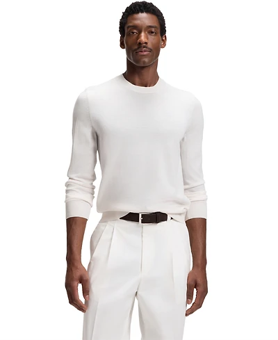 Boss by Hugo Men's Merino-Wool Regular-Fit Sweater