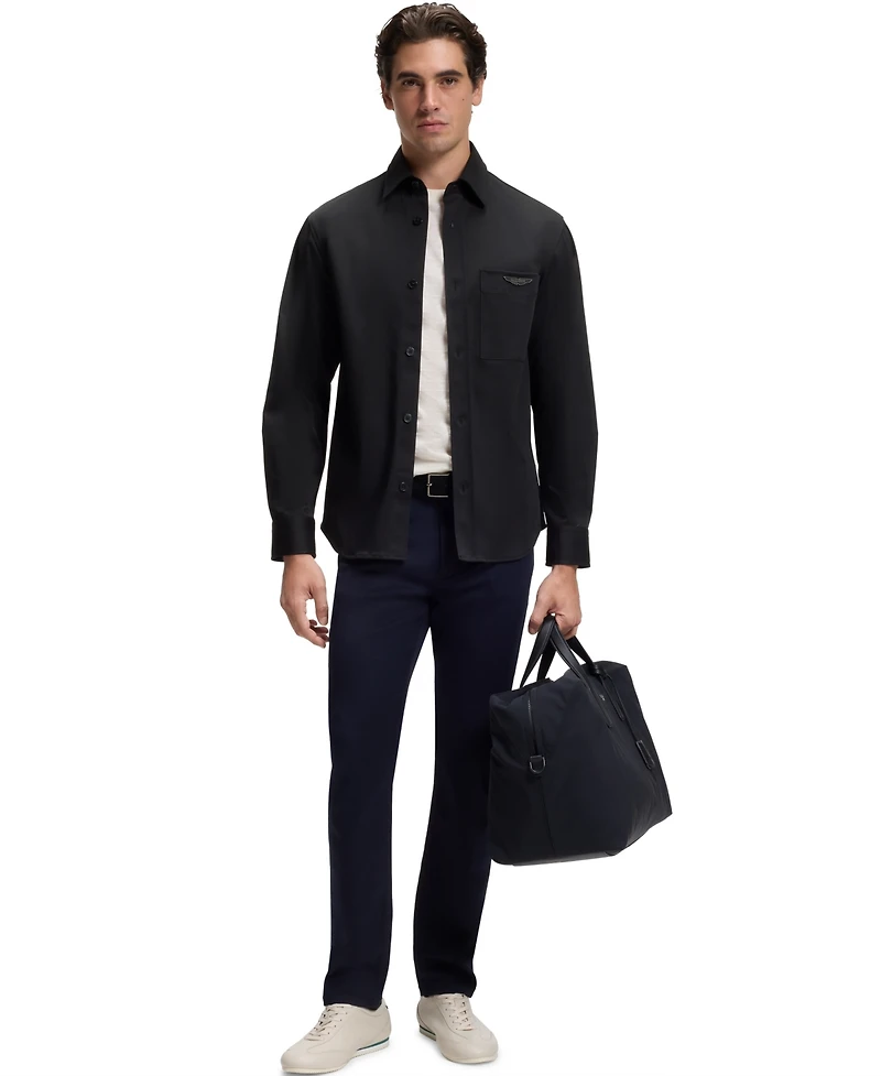 Boss by Hugo x Aston Martin Men's Cotton-Blend Relaxed-Fit Overshirt