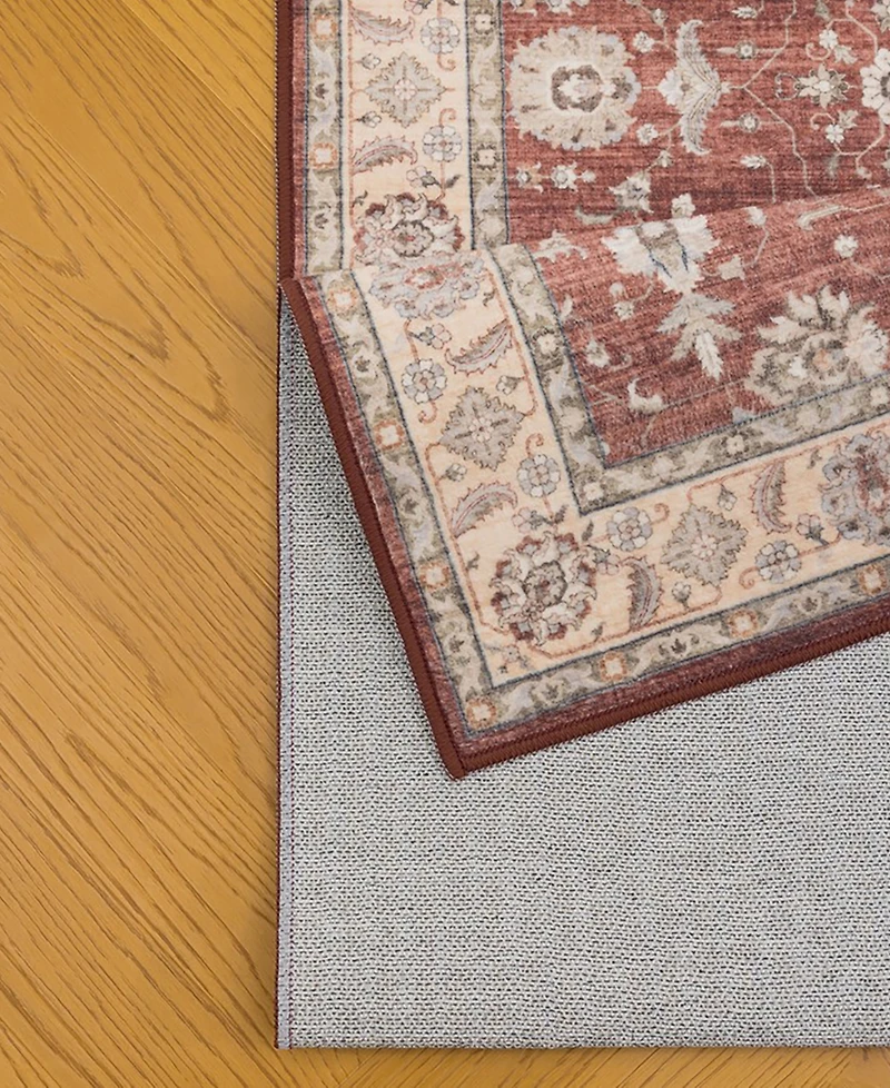 Mink Home Homewell Machine Washable HAM4008 4'11"x6'11" Area Rug