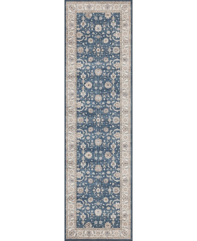 Mink Home Homewell Machine Washable HAM4007 2'x6'11" Runner Area Rug