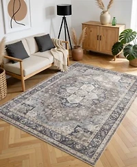 Mink Home Homewell Machine Washable Ham4006 Rug Collection